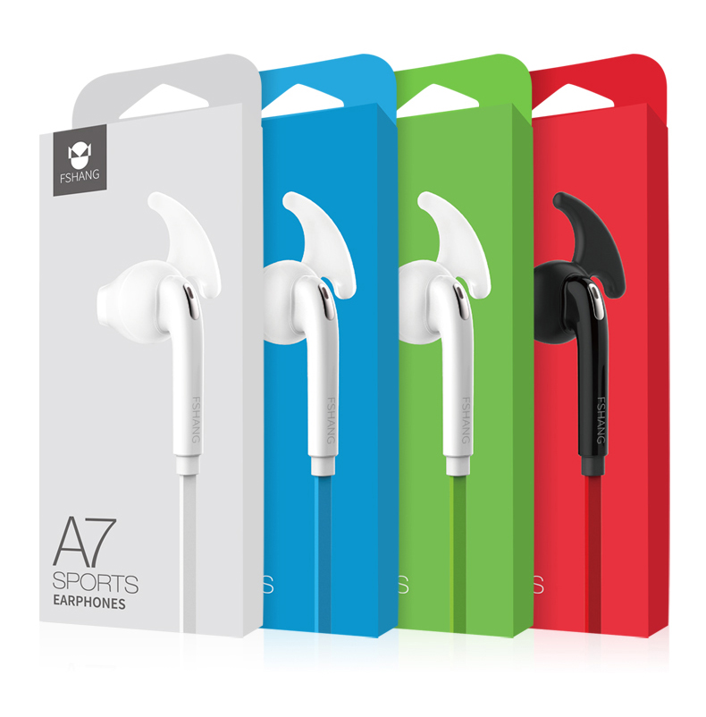 Fshang Smartphones Headset - A7 Series - Red +Black