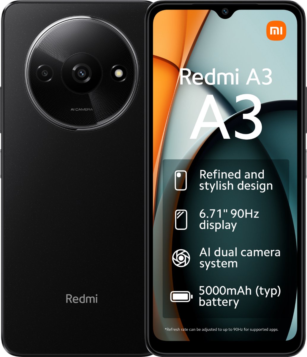 Xiaomi Redmi A3 - 128GB - Black