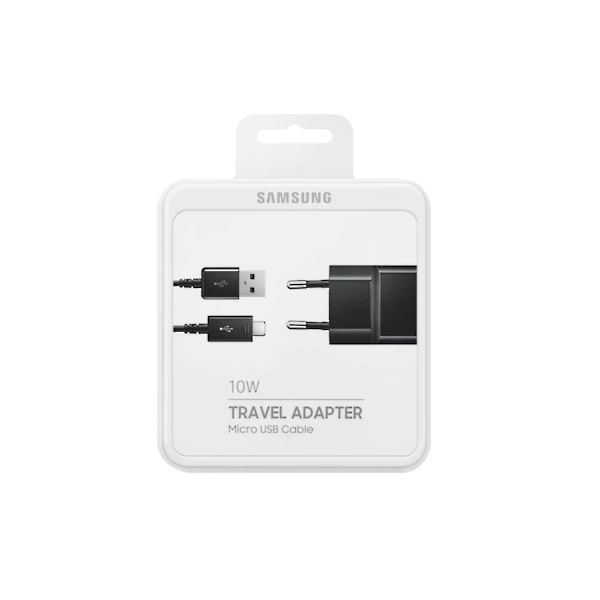 Samsung Travel Adapter (10W) + Micro USB Cable EP-TA12EBEUGWW - Black