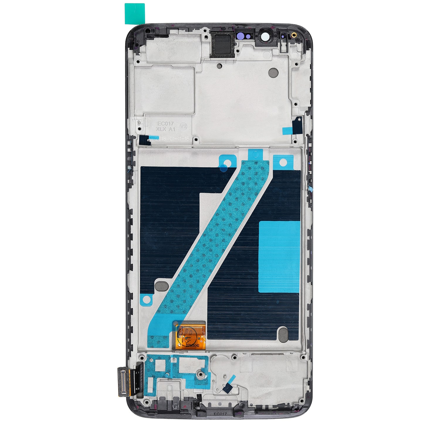 OnePlus 5T (A5010) LCD Display + Touchscreen + Frame - Black