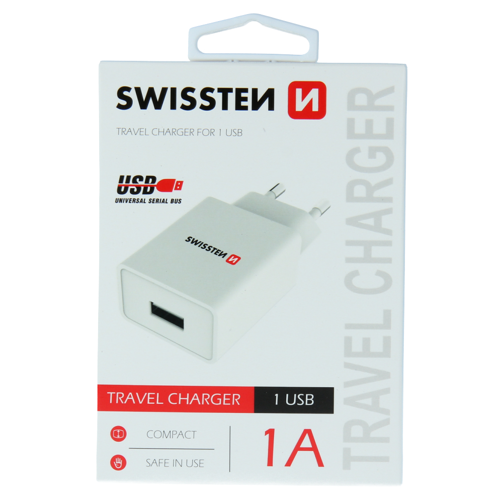 Swissten 1A Travel Charger - 22036000 - White
