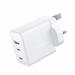Swissten USB-C UK Travel Charger (70W) - 22045500 - White-