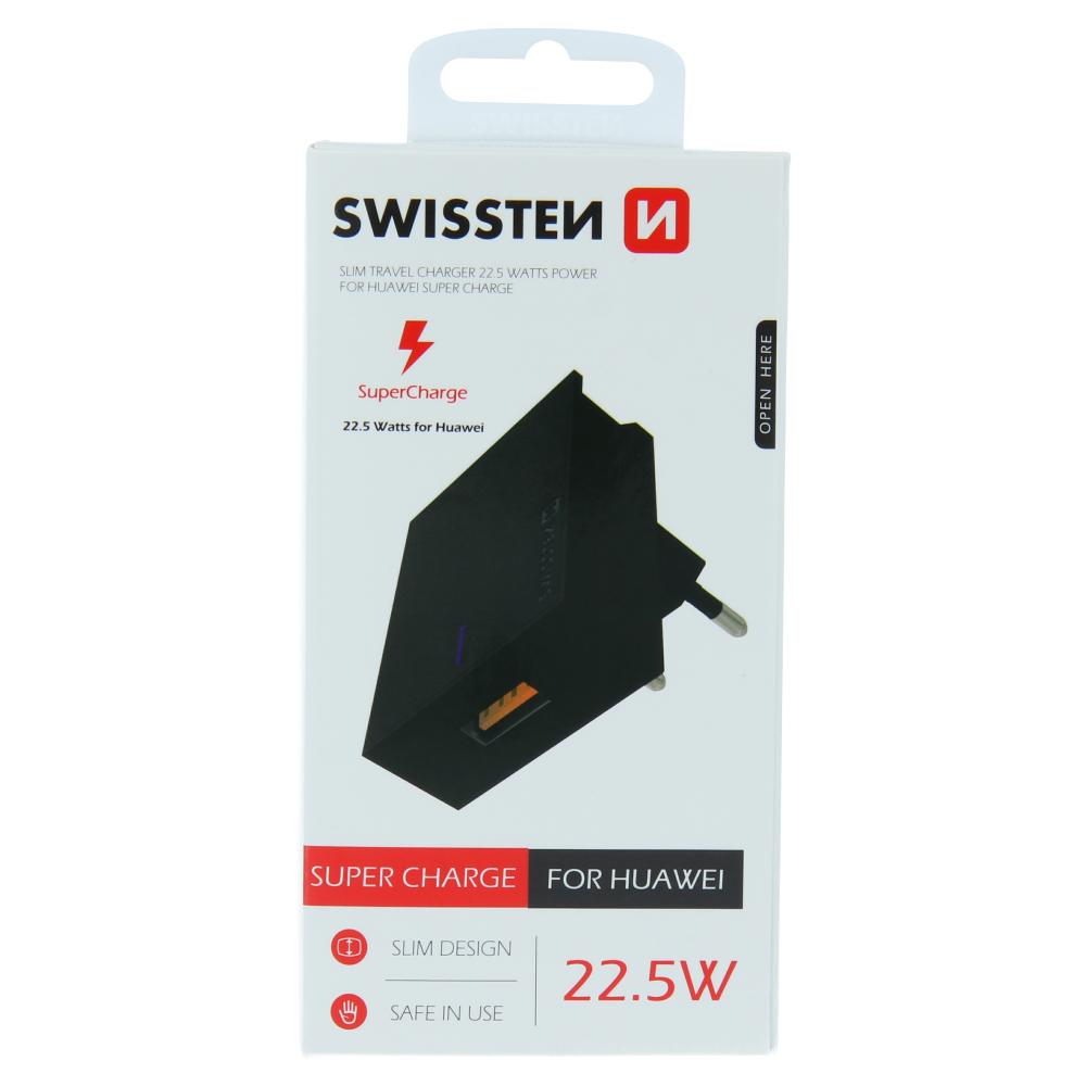 Swissten SuperCharge Travel Charger (22.5W) - 22049700 - Black