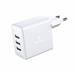Swissten 3A Triple Port Travel Charger (15W) - 22052100 - White