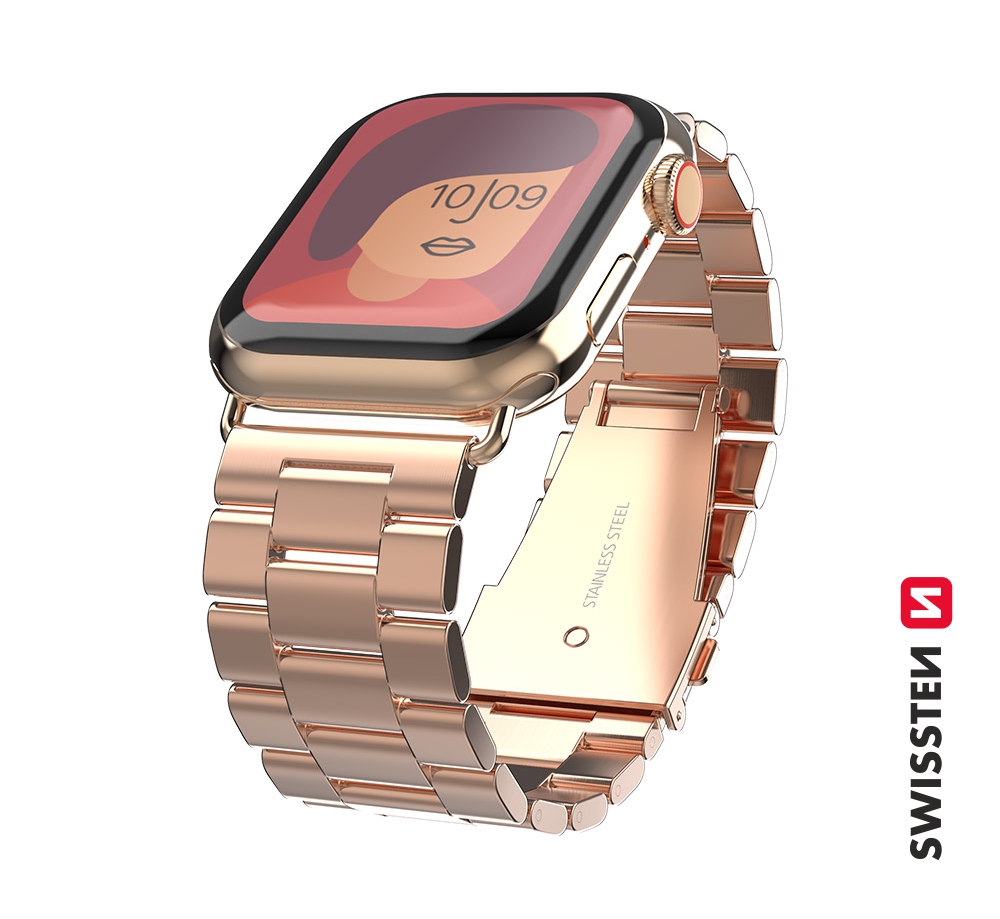 Swissten Apple Watch 42-44mm Metal Band - 46000313 - Gold
