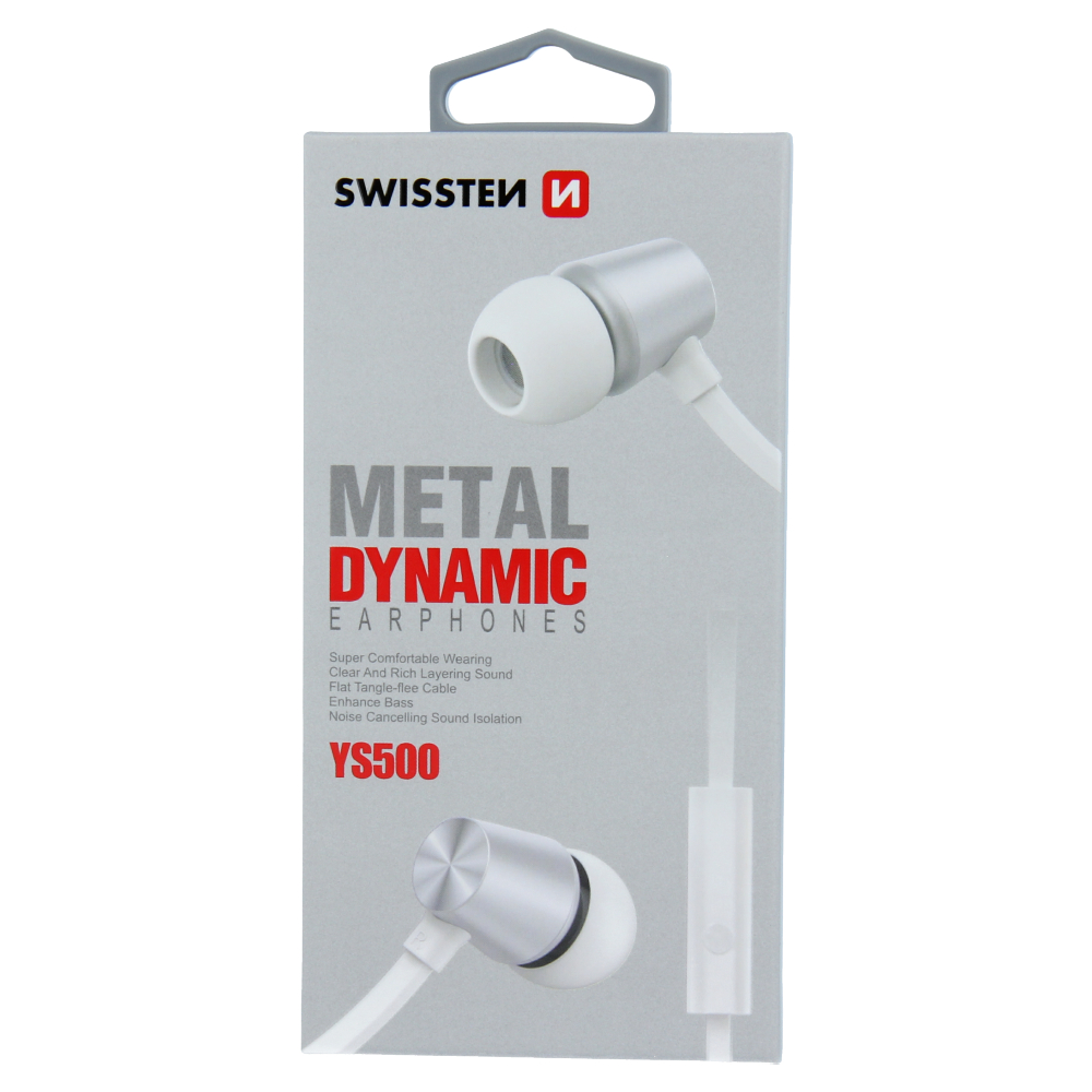 Swissten Dynamic Earbuds - 51107002 - YS500 - Silver