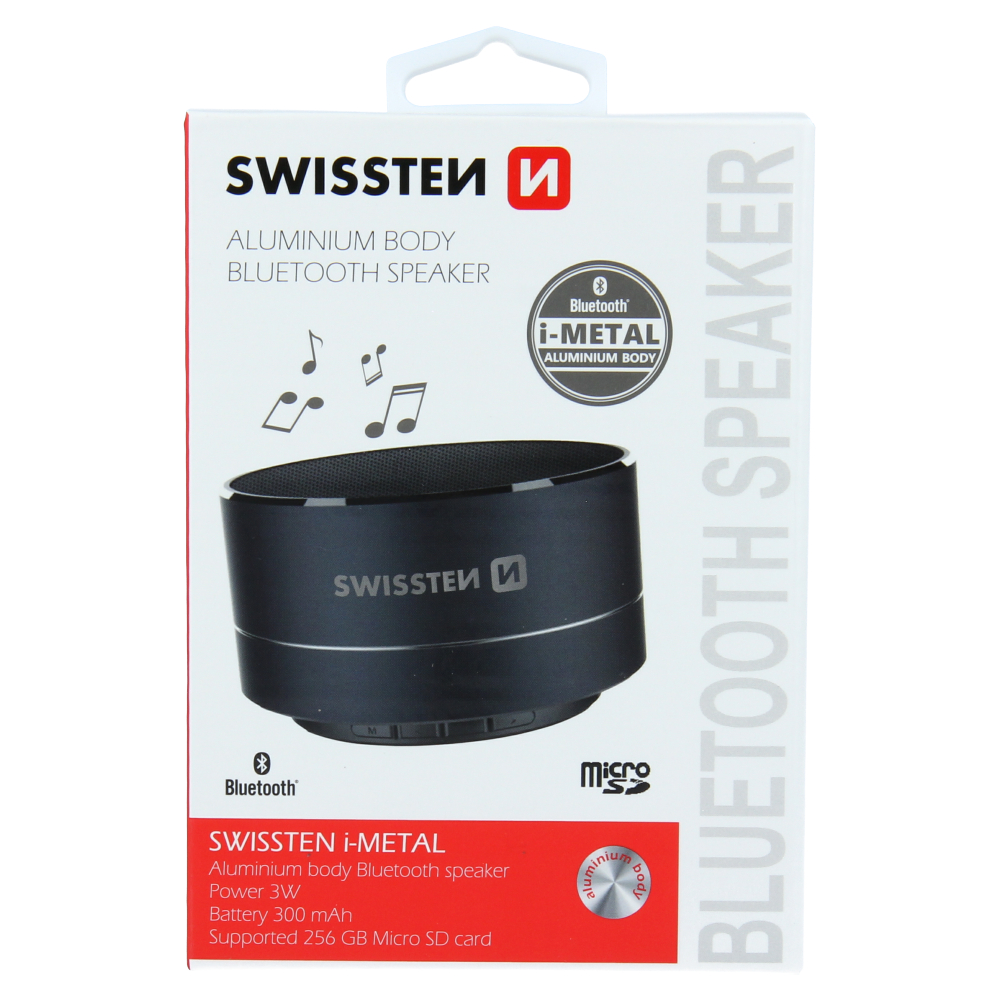 Swissten i-METAL Bluetooth Speaker - 52104431 - Black-