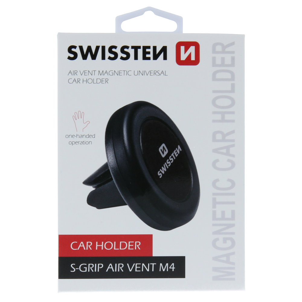 Swissten S-Grip M4 Magnetic Air Vent Car Holder - 65010403 - Black
