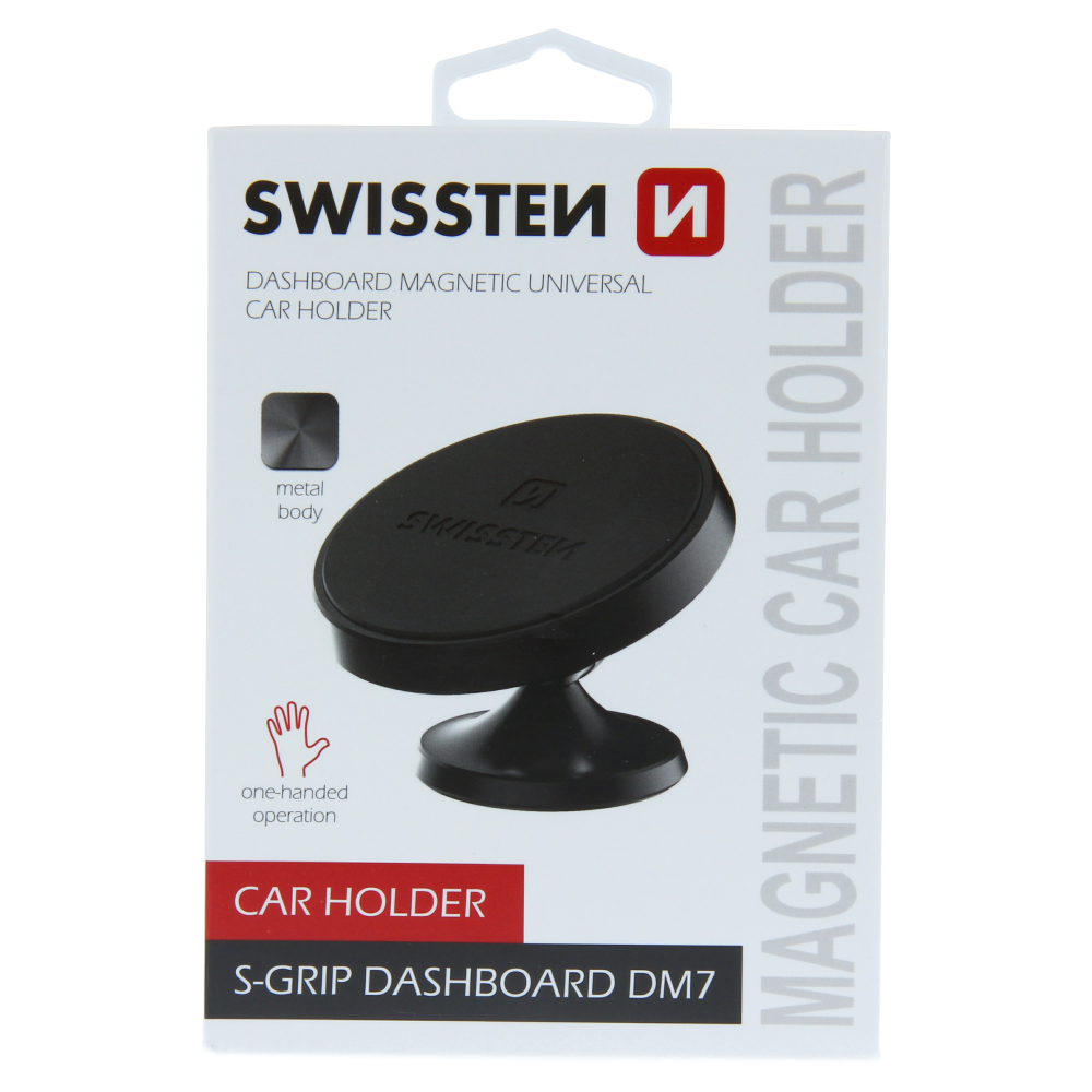 Swissten S-Grip DM7 Magnetic Car Holder - 65010421 - Black-