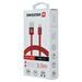 Swissten Textile Type-C USB Cable - 71527901 - 3m - Red-