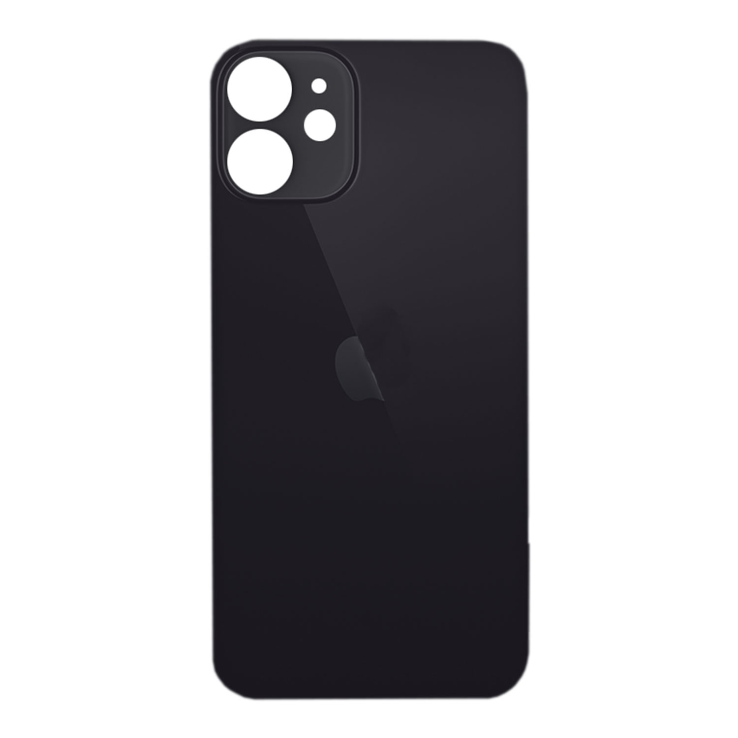 Apple iPhone 12 Mini Backcover Glass - (Wide Camera Opening) - Black