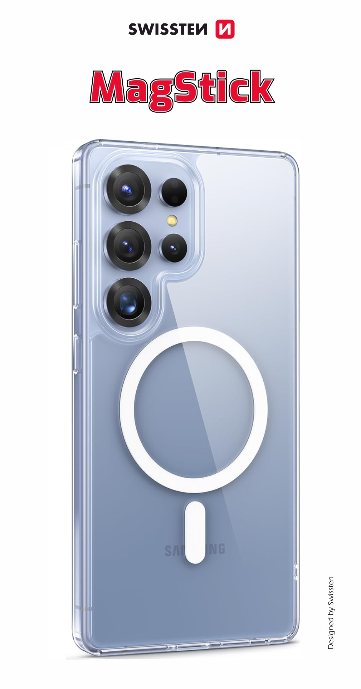 Swissten SM-S947B Galaxy S26 Plus Magstick Case - 33001741 - For Magsafe Charging - Transparant