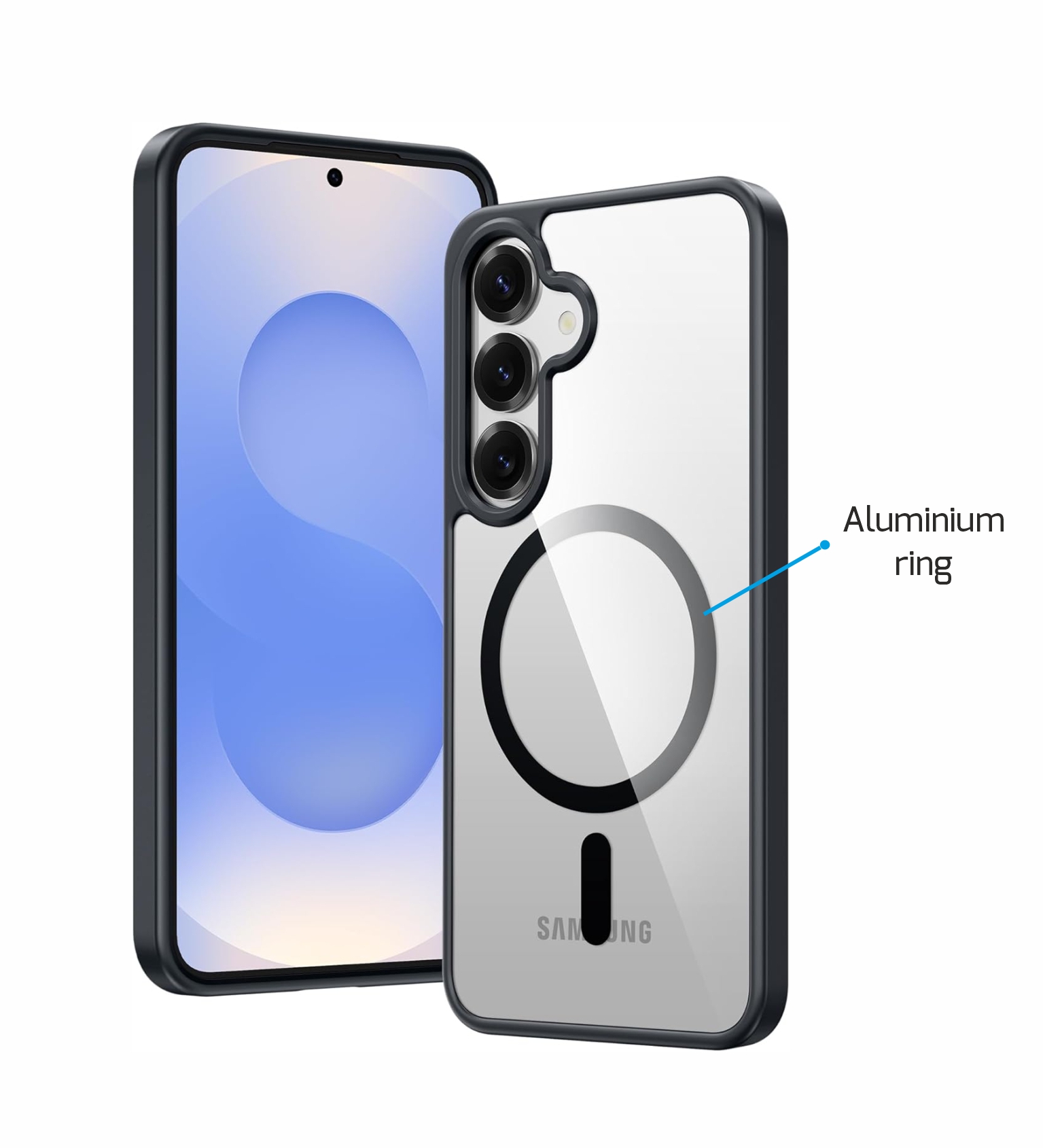 Swissten SM-S938B Galaxy S26 Plus Metallic Magstick Case - 33001744 - For Magsafe Charging - Black