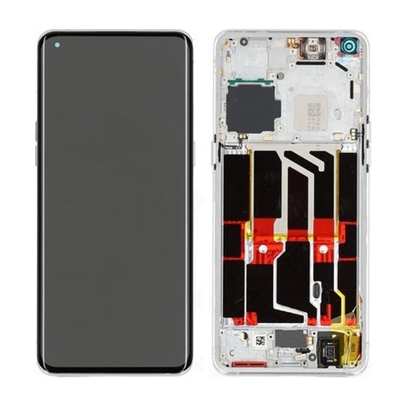 Oppo Find X5 Pro (CPH2305) LCD Display + Touchscreen + Frame - 4130011/621029000256 - White