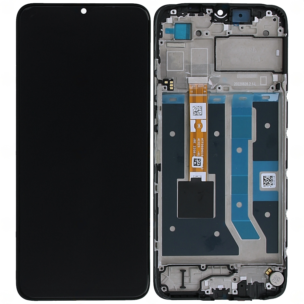 Oppo A17 (CPH2477) LCD Display + Touchscreen + Frame - 4130358 - Black