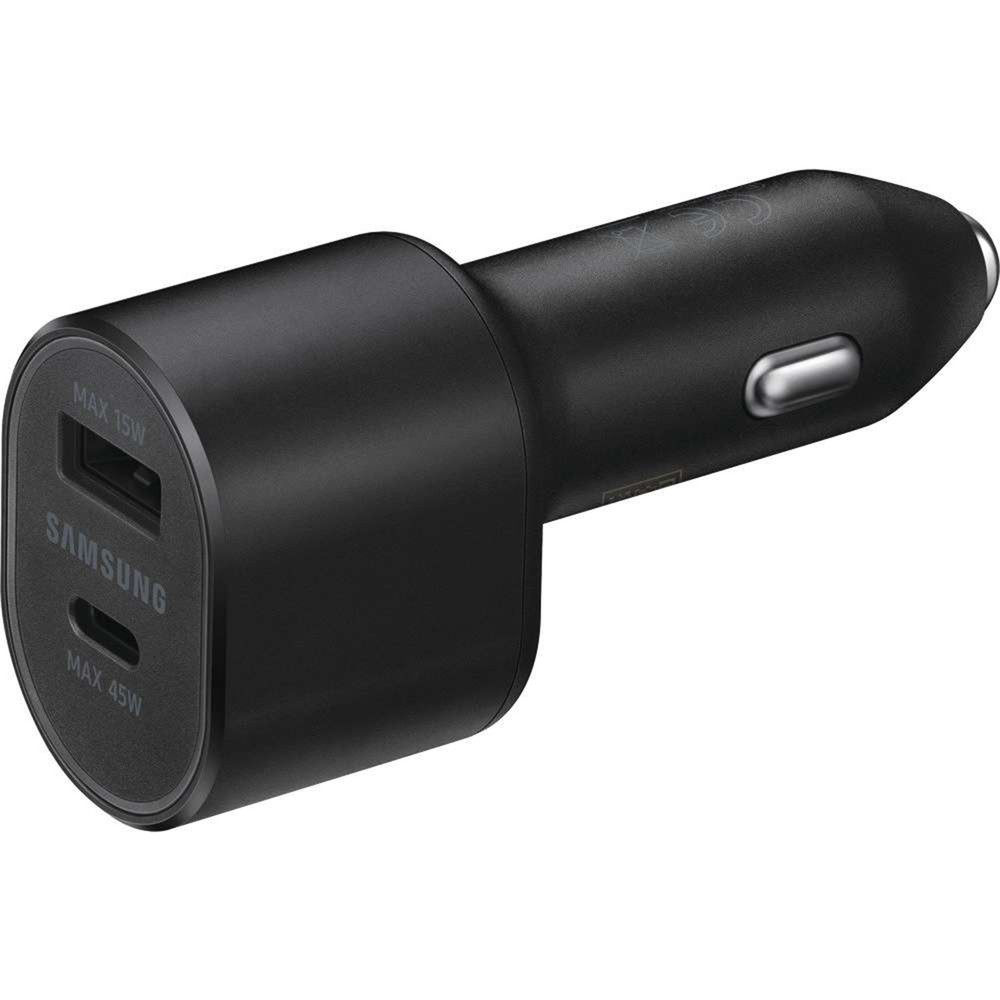 Samsung Super Fast Charging 2.0 Dual Port (45W & 15W) Car Charger + Type-C to Type-C USB Cable EP-L5300XBEGEU - Black