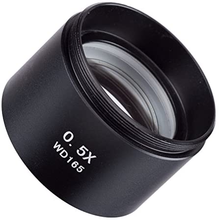 Stereo Microscope Auxiliary Objective Lens - Barlow 0.5x - WD165