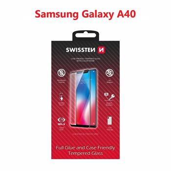 Swissten SM-A405F Galaxy A40 Tempered Glass - 54501702 - Full Glue - Black