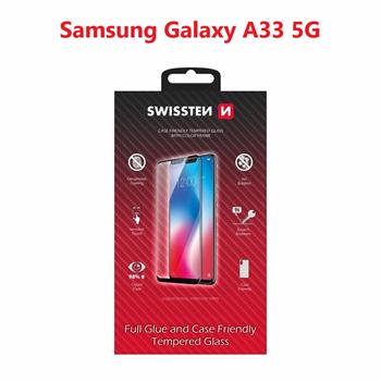 Swissten SM-A336B Galaxy A33 5G Tempered Glass - 54501818 - Full Glue - Black
