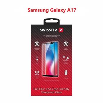 Swissten SM-A175F Galaxy A17 4G/SM-A176B Galaxy A17 5G Tempered Glass - 54501886 - Full Glue - Black