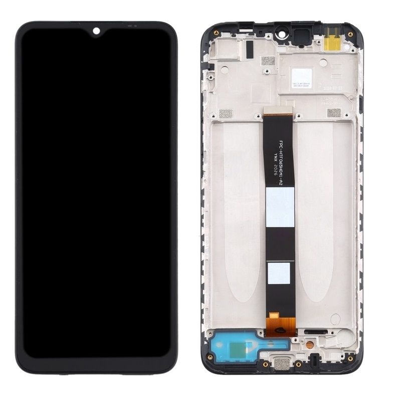 Xiaomi Redmi 9A (M2006C3LG)/Redmi 9C (M2006C3MG) LCD Display + Touchscreen + Frame - 5600070C3L00/5600060C3J00 - Black