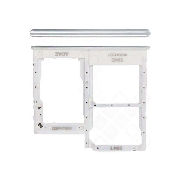 Samsung SM-A415F Galaxy A41 Simcard holder + Memorycard Holder GH98-45275C White