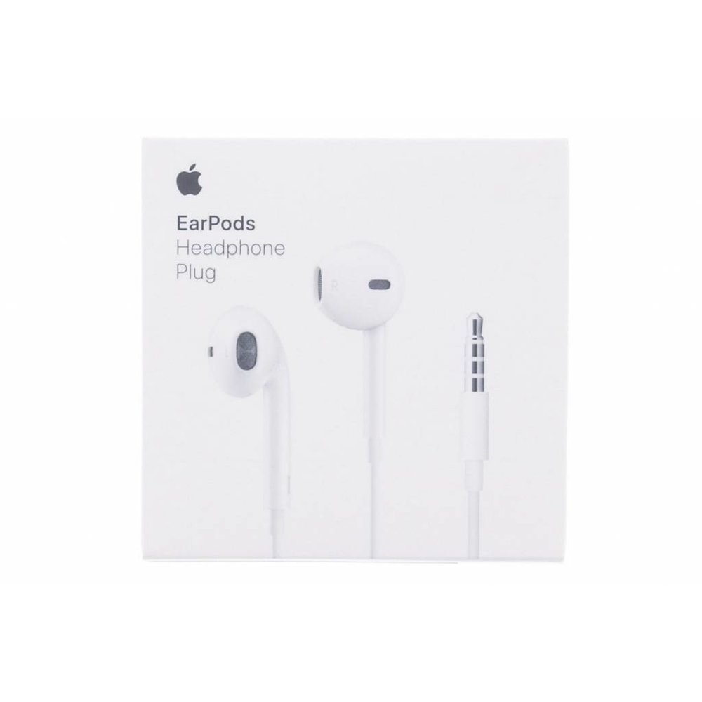 Apple Earpods With 3.5mm Jack Plug - AP-MNHF2ZM/A/MNHF2AM/A/MWU53ZM/A - Retail Packing - White
