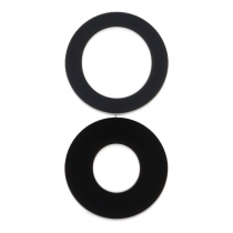 Apple iPad Pro 11 (2nd Gen - 2020)/iPad Pro (12.9) - (4rd Gen)/iPad Pro  2021 (12.9) - (5th Gen)/iPad Pro 11- 2021 (3rd Gen)/Pro 12.9 6th Gen. (2022)/Pro 11 4th Gen. (2022) Camera Lens - 2pcs one set - Black