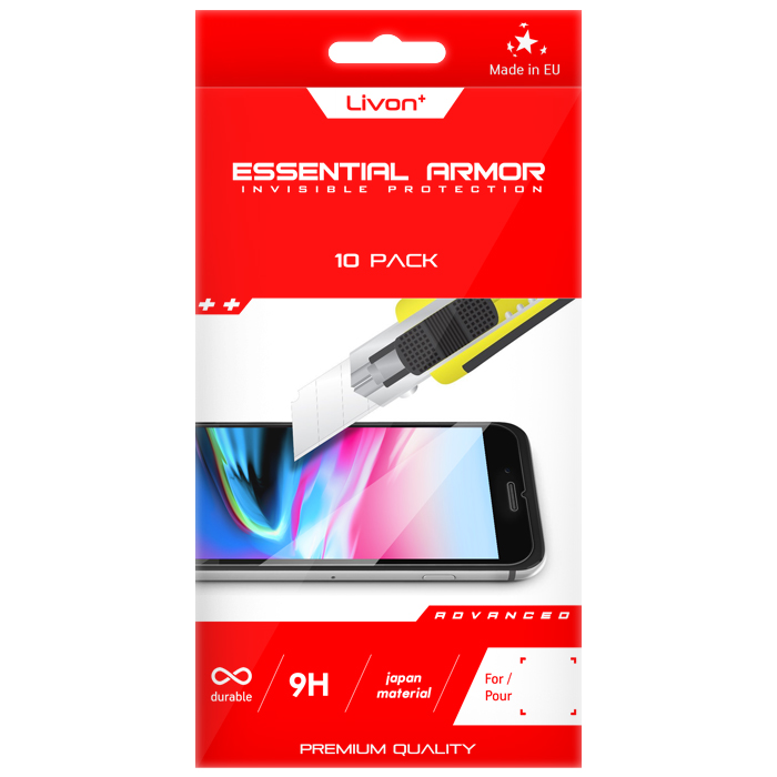 Livon OnePlus 7 (GM1901) Tempered Glass Bundle Pack 10 pcs 