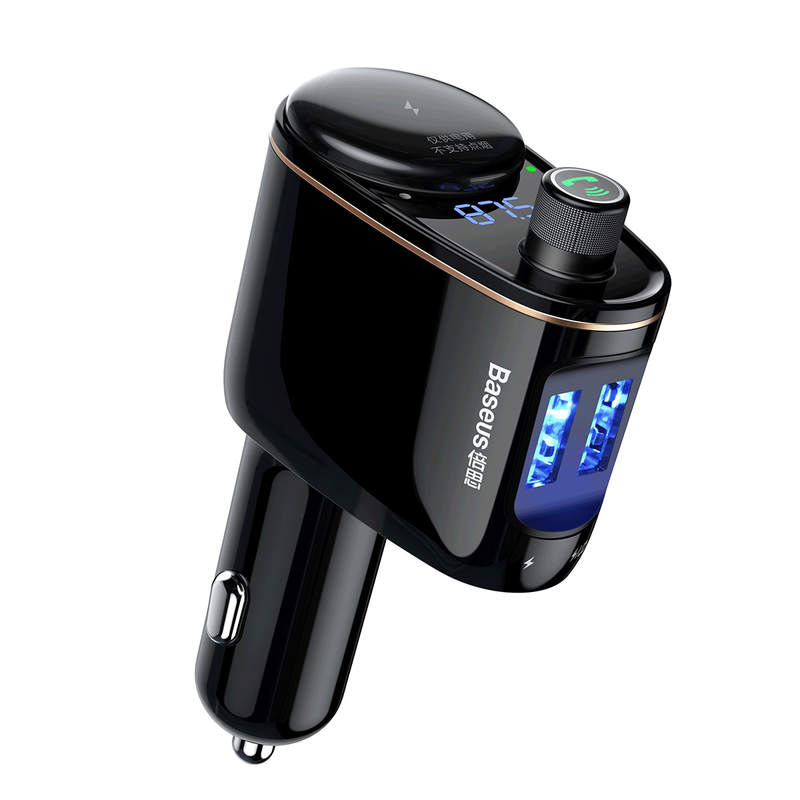 Baseus Car Charger Bluetooth Fm Transmitter - Black - (CCALL-RH01)