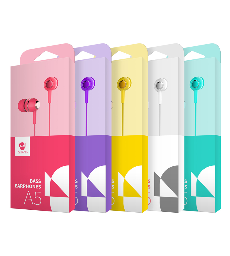 Fshang Smartphones Headset - A5 Series - Yellow