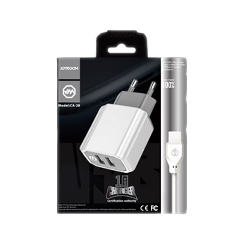 Joyroom - CA -28 - 5V2A UM2 EU Travel Charger - Micro - White