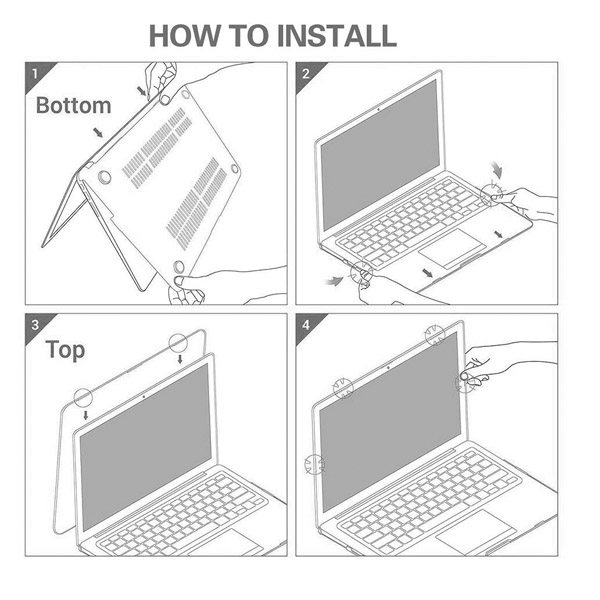 Durable Shield  Case Protector - For Apple MacBook - 11,6" - Clear