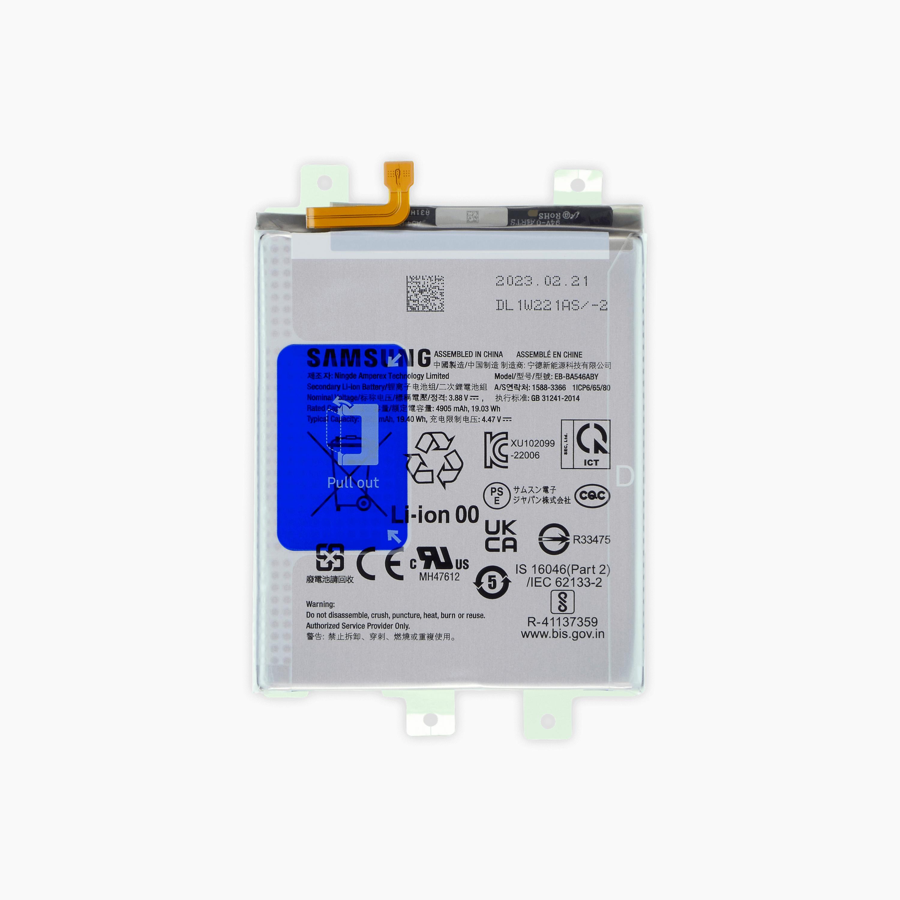Samsung SM-A346B Galaxy A34/SM-A546B Galaxy A54/SM-A256B Galaxy A25/SM-A356B Galaxy A35/SM-A556B Galaxy A55 Battery - EB-BA546ABY - 4905 mAh
