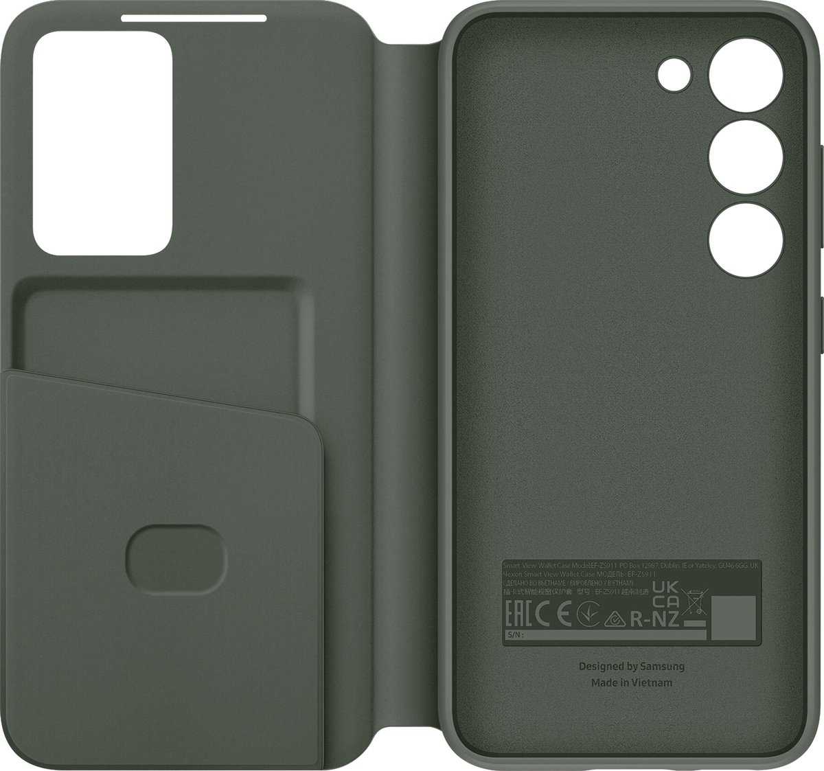 Samsung SM-S916B Galaxy S23 Plus Smart Clear View Cover - EF-ZS916CGEGWW - Green