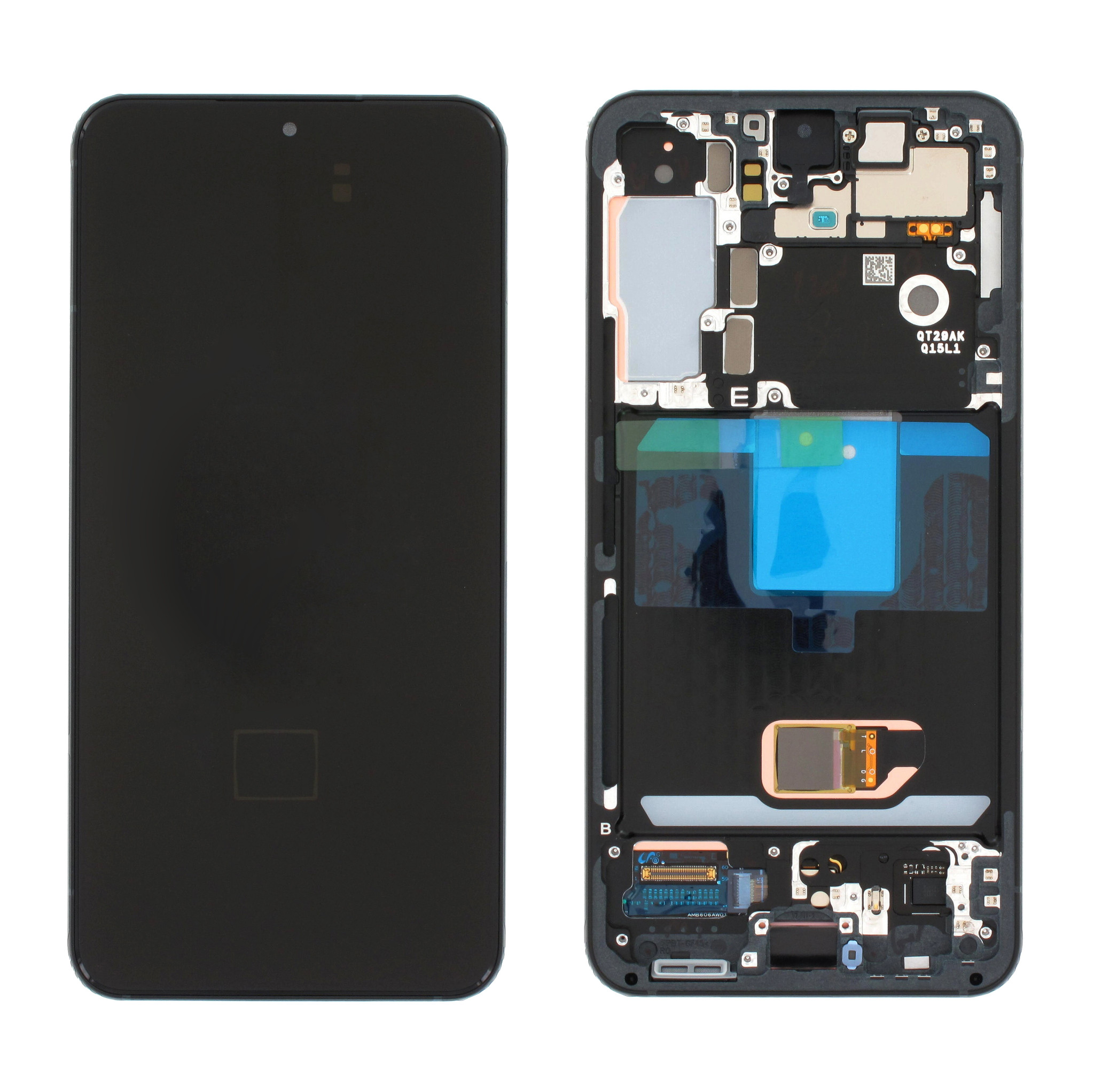 Samsung SM-S901B Galaxy S22 LCD Display + Touchscreen + Frame - GH82-27520E/GH82-27521E - Grey