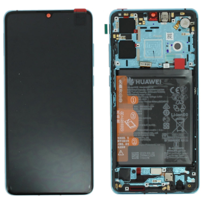 Huawei P30 (ELE-L29) LCD Display + Touchscreen + Frame - 02354KUM/02354HNJ - (NEW VERSION) - Blue