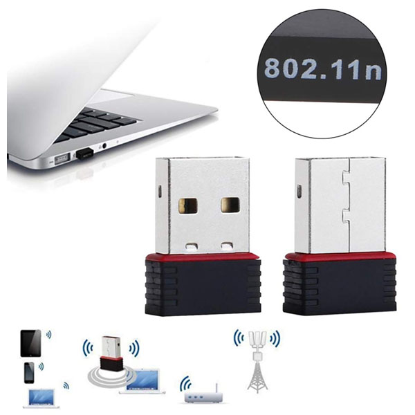 Mini 150Mbps - USB WiFi Wireless Adapter Network WLan