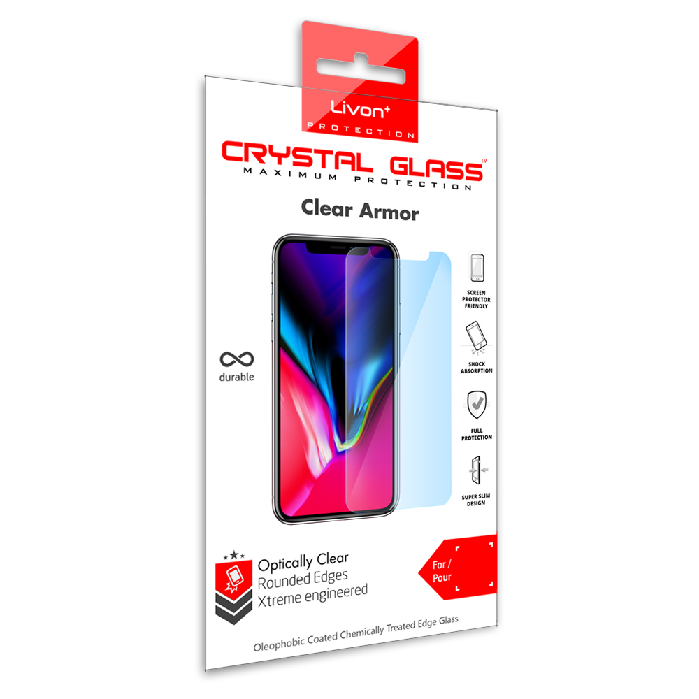 Livon Apple iPhone X Tempered Glass For Rear 0.3mm - 2,5D 