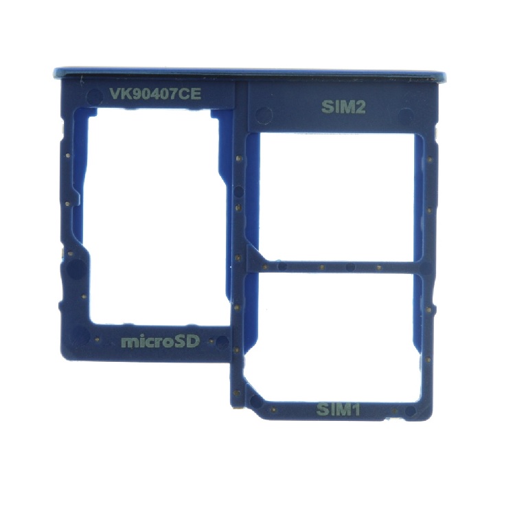Samsung SM-A405F Galaxy A40 Simcard holder + Memorycard Holder GH98-44303C Blue