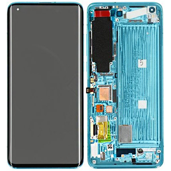 Xiaomi Mi 10 (M2001J2G) LCD Display + Touchscreen + Frame - 56000600J200 - (S-VERSION) - Green