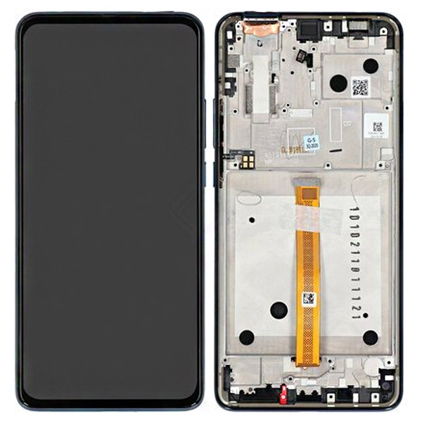 Motorola Moto One Hyper (XT2027) LCD Display + Touchscreen + Frame - 5D68C15858 - Blue