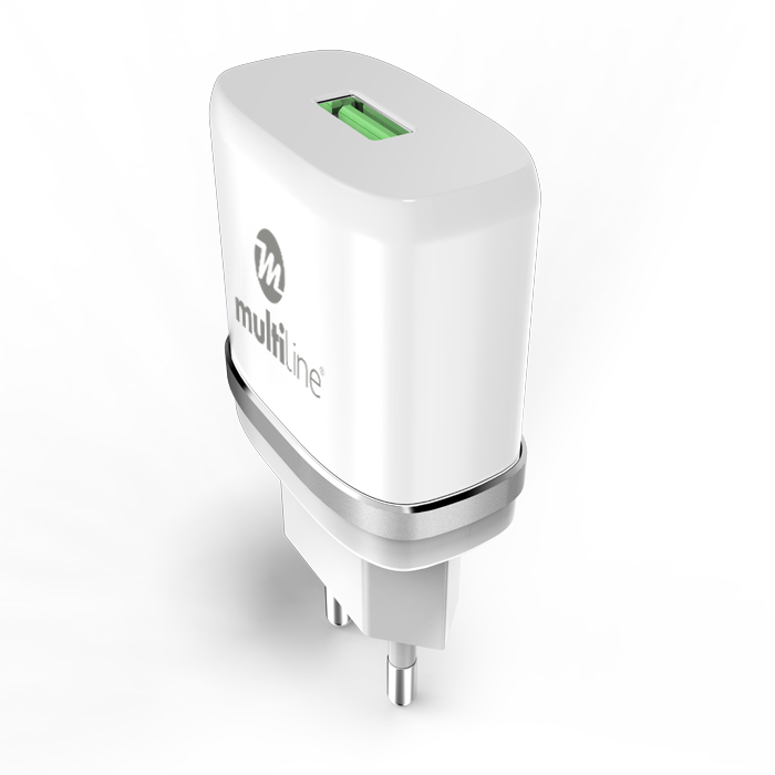 Multiline Power Adapter - 1A incl. Type-C USB Cable