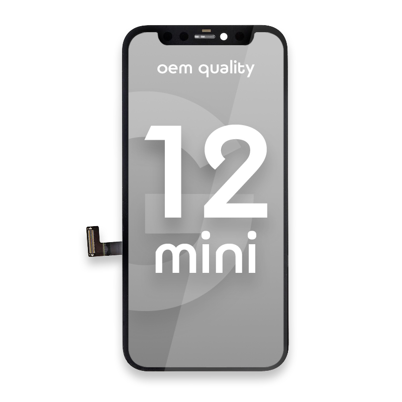 Apple iPhone 12 Mini LCD Display + Touchscreen - OEM Quality - Black
