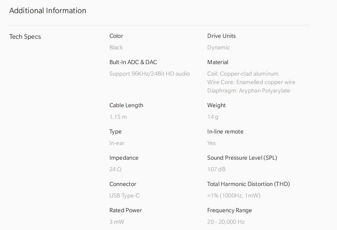 OnePlus Bullets Type-C Earphones in-Ear with Microphone