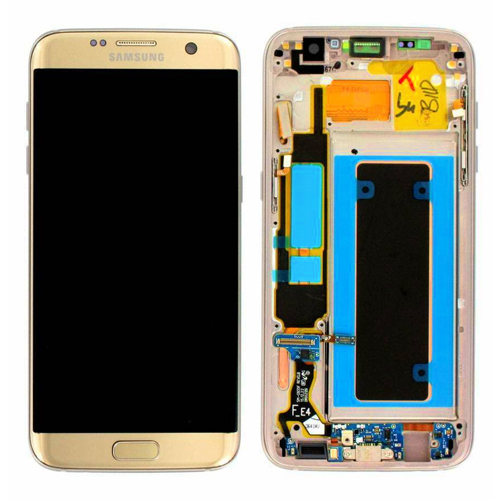 Samsung G935F Galaxy S7 Edge LCD Display + Touchscreen + Frame - GH97-18533C/GH97-18767C - Gold