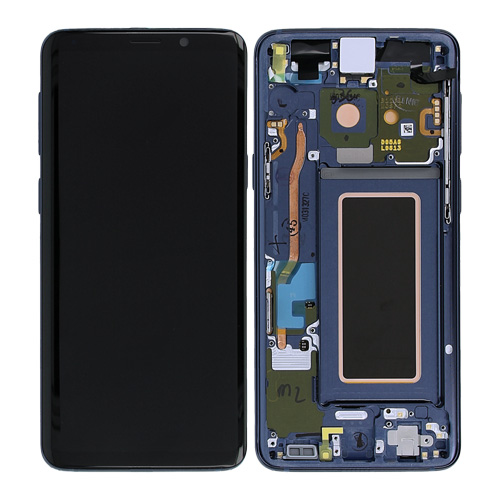 Samsung G960F Galaxy S9 LCD Display + Touchscreen + Frame - GH97-21696D/GH97-21697D/GH97-21717D/GH97-21724D/GH97-21751D - Blue