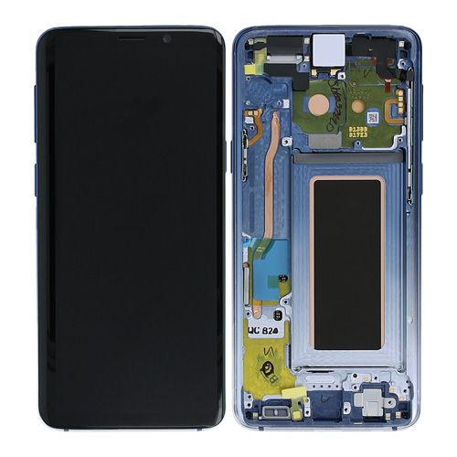 Samsung G960F Galaxy S9 LCD Display + Touchscreen + Frame - GH97-21696G/GH97-21697G - Ice Blue