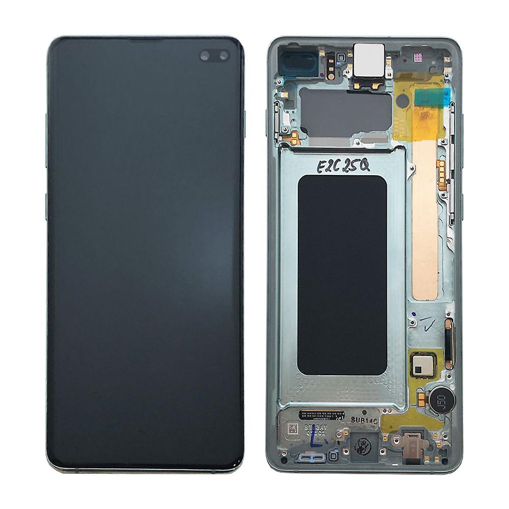 Samsung G975F Galaxy S10 Plus LCD Display + Touchscreen + Frame - GH82-18849E/GH82-18834E/GH82-18857E - Green