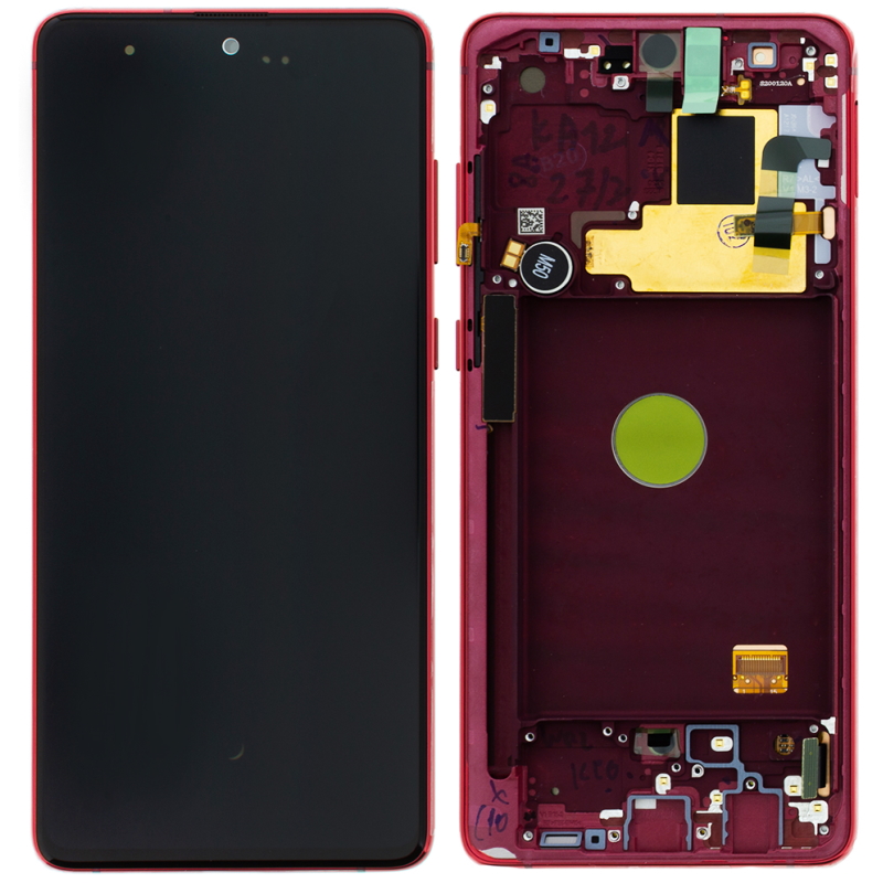 Samsung N770F Galaxy Note 10 Lite LCD Display + Touchscreen + Frame - GH82-22055C/GH82-22192C/GH82-22193C/GH82-22194C - Red